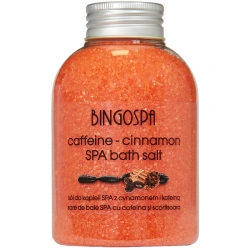 BINGOSPA sól do kąpieli kofeina cynamon 600g